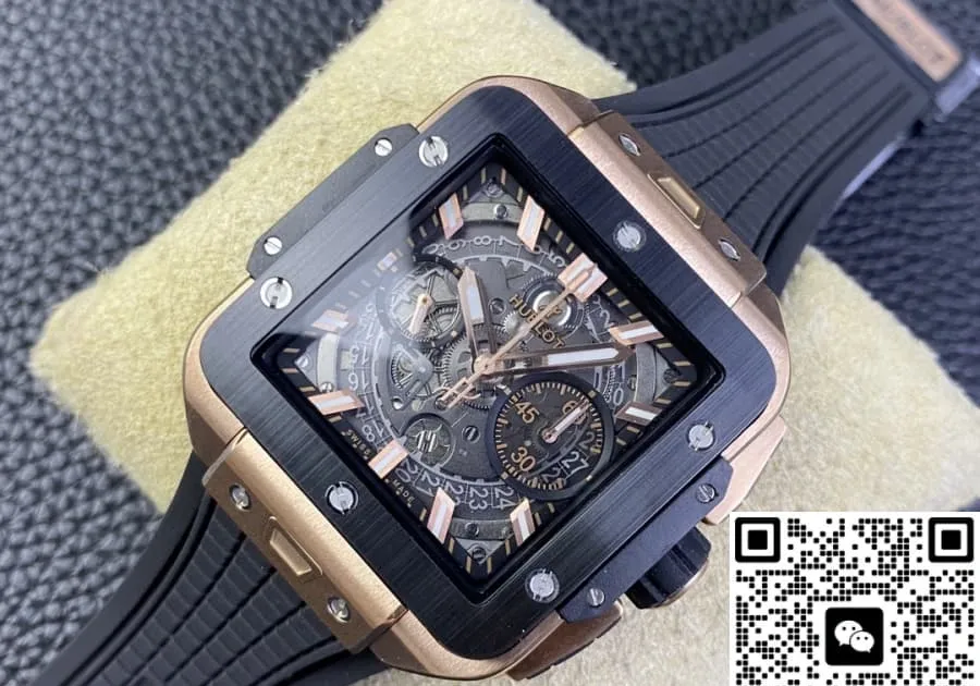 BB Factory Hublot SQUARE BANG UNICO 821.OM.0180.RX 1:1 Best Edition Replica Watch